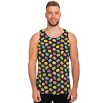 Colorful Macaron Pattern Print Men's Tank Top