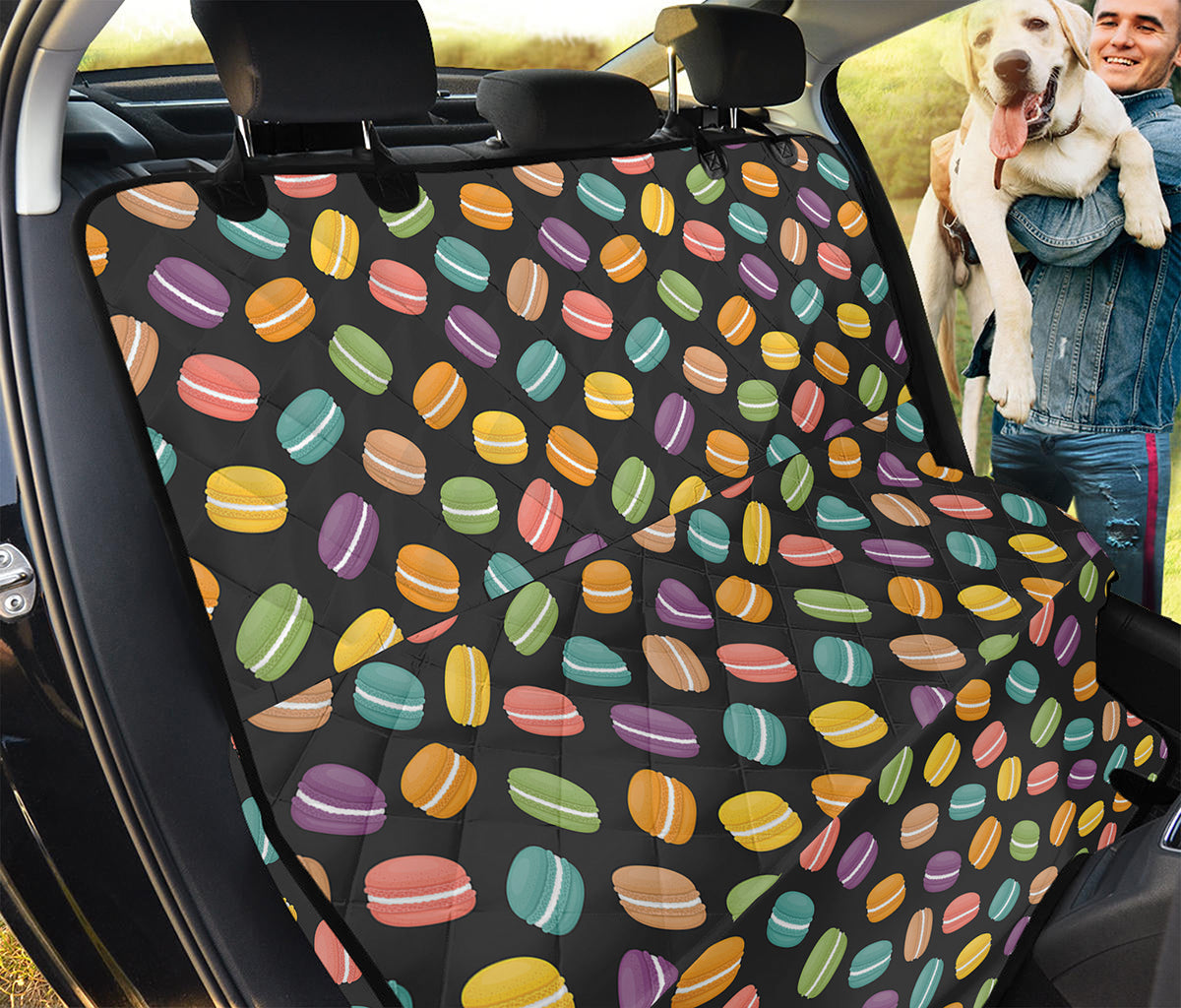 Colorful Macaron Pattern Print Pet Car Back Seat Cover