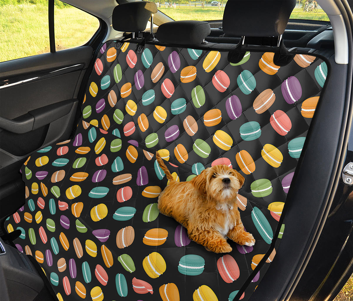 Colorful Macaron Pattern Print Pet Car Back Seat Cover