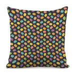 Colorful Macaron Pattern Print Pillow Cover