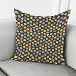 Colorful Macaron Pattern Print Pillow Cover