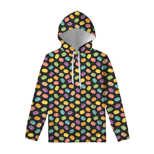 Colorful Macaron Pattern Print Pullover Hoodie