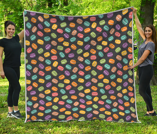 Colorful Macaron Pattern Print Quilt