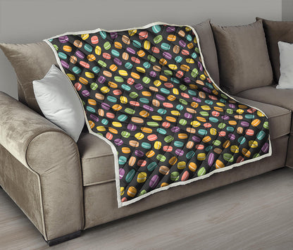 Colorful Macaron Pattern Print Quilt