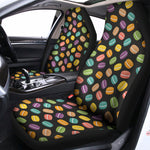 Colorful Macaron Pattern Print Universal Fit Car Seat Covers