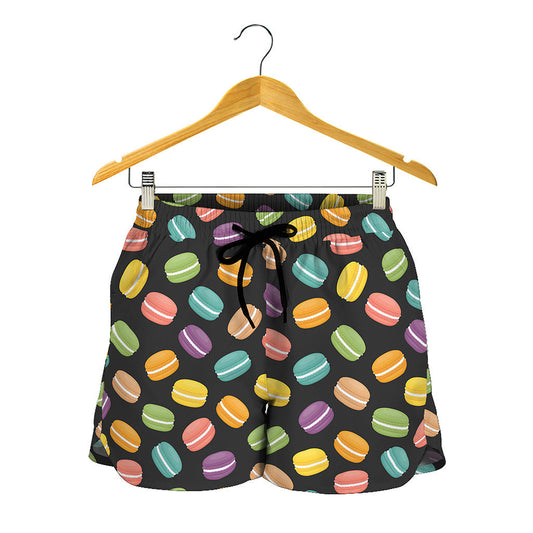 Colorful Macaron Pattern Print Women's Shorts