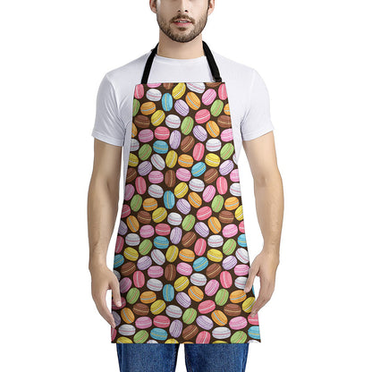 Colorful Macarons Pattern Print Apron