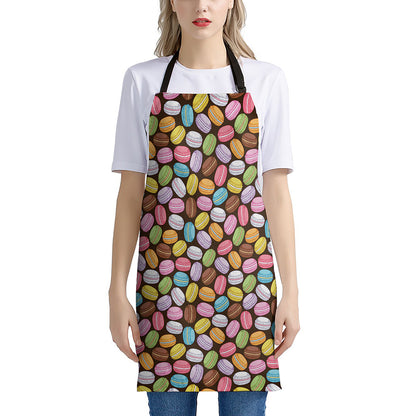 Colorful Macarons Pattern Print Apron
