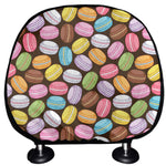 Colorful Macarons Pattern Print Car Headrest Covers