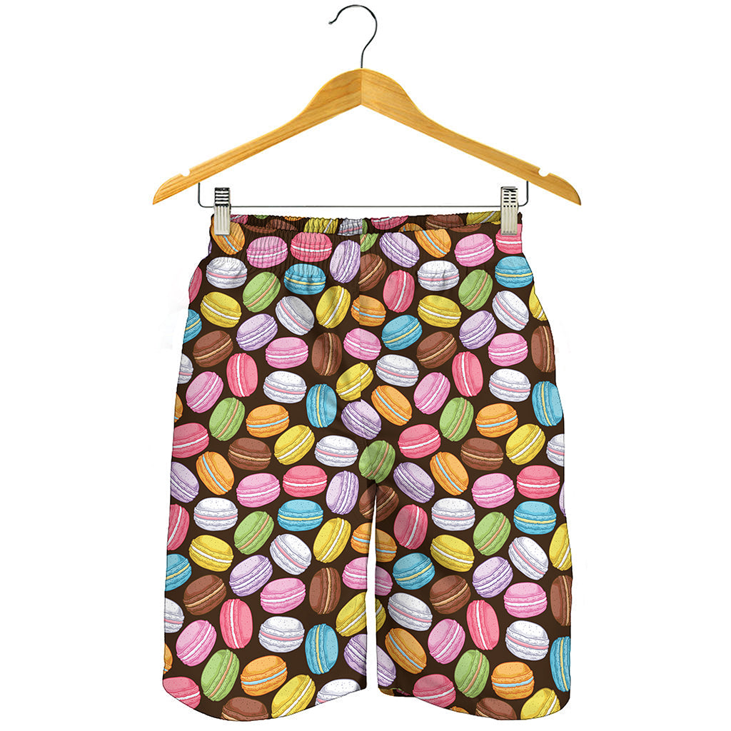 Colorful Macarons Pattern Print Men's Shorts