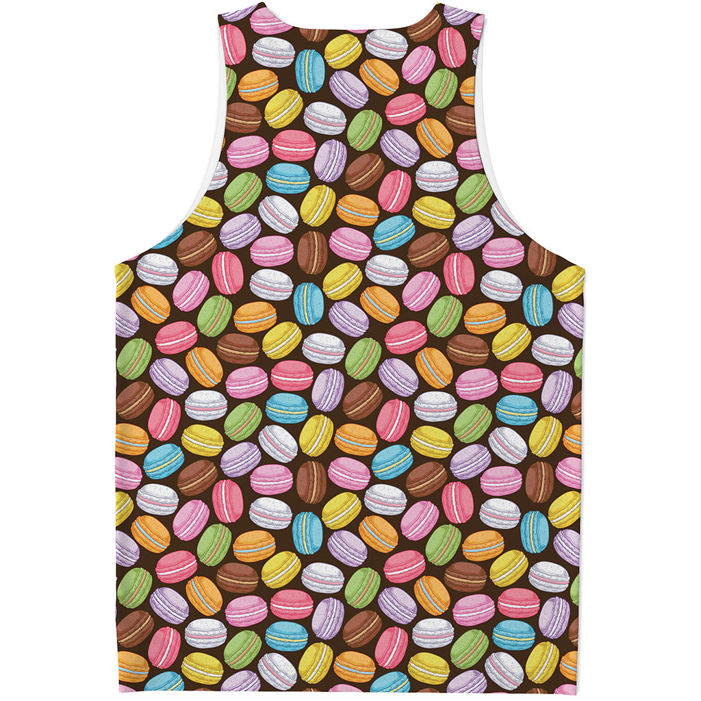 Colorful Macarons Pattern Print Men's Tank Top