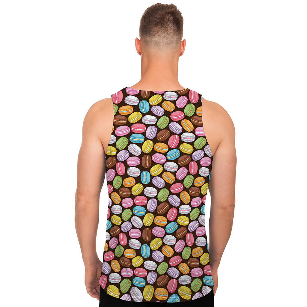 Colorful Macarons Pattern Print Men's Tank Top