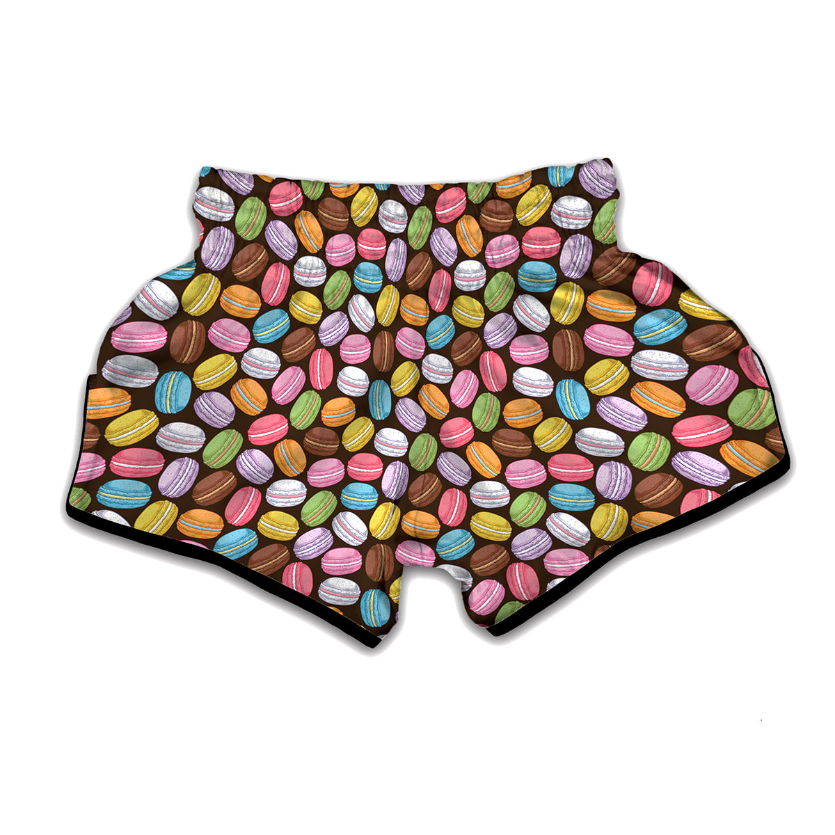 Colorful Macarons Pattern Print Muay Thai Boxing Shorts