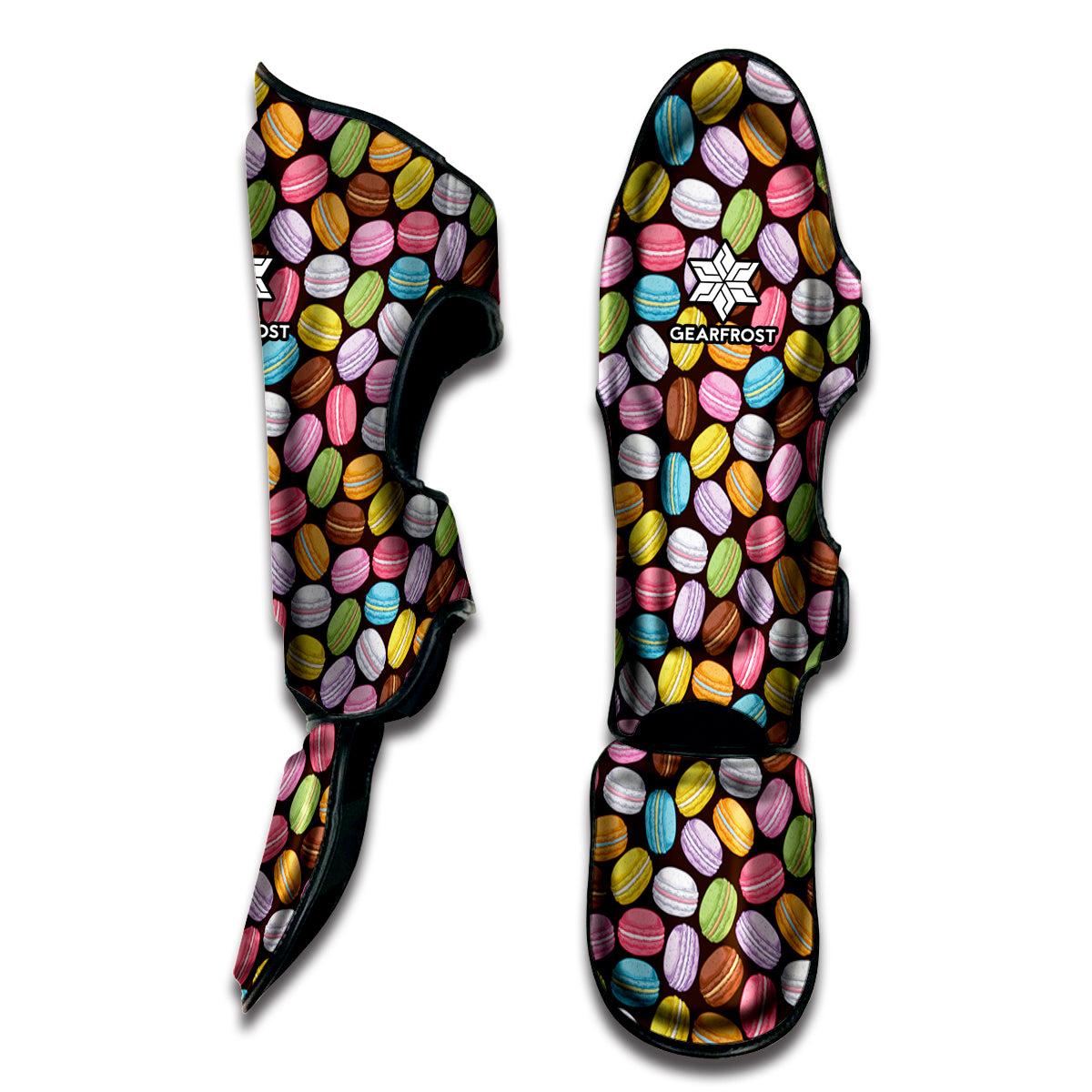 Colorful Macarons Pattern Print Muay Thai Shin Guard