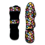 Colorful Macarons Pattern Print Muay Thai Shin Guard