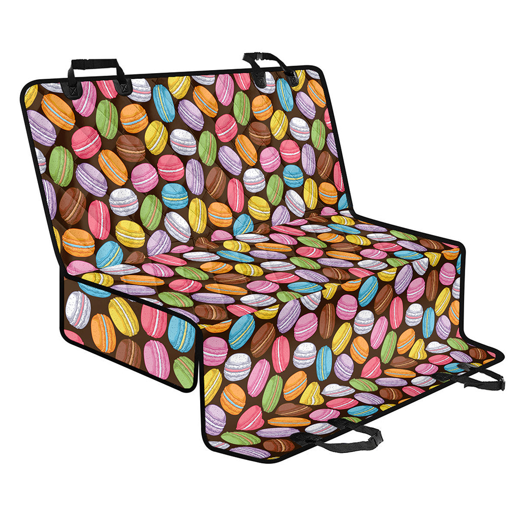 Colorful Macarons Pattern Print Pet Car Back Seat Cover