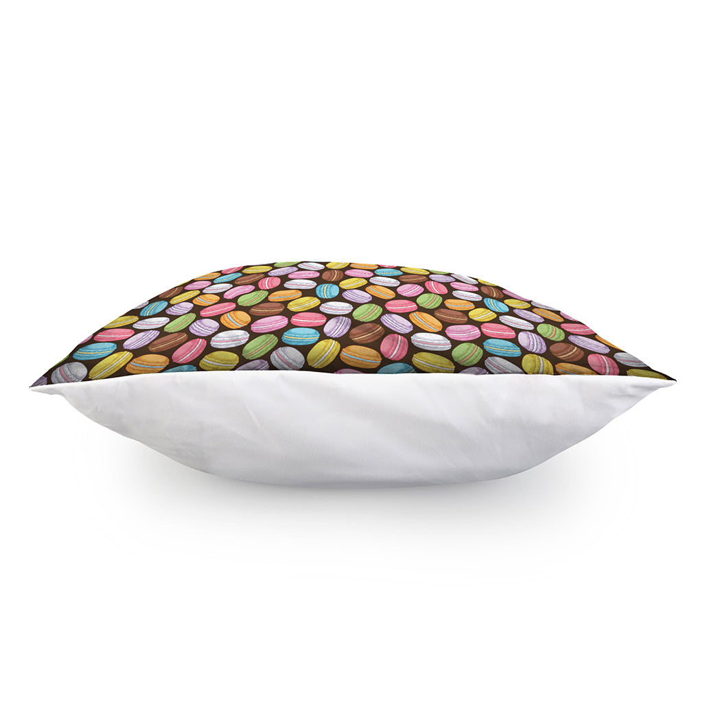 Colorful Macarons Pattern Print Pillow Cover