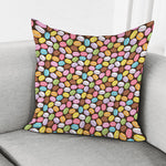 Colorful Macarons Pattern Print Pillow Cover