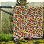 Colorful Macarons Pattern Print Quilt