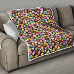 Colorful Macarons Pattern Print Quilt