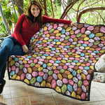Colorful Macarons Pattern Print Quilt