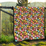 Colorful Macarons Pattern Print Quilt