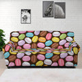 Colorful Macarons Pattern Print Sofa Cover