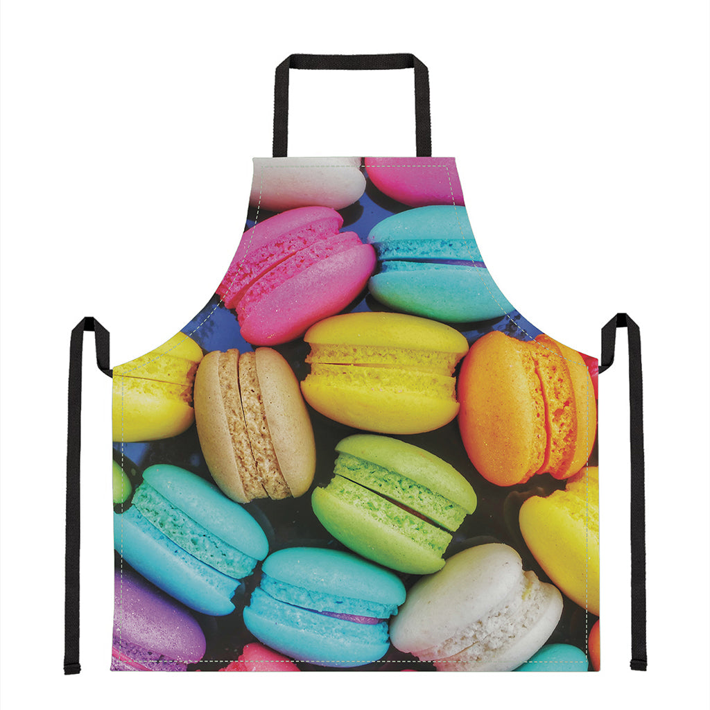 Colorful Macarons Print Apron
