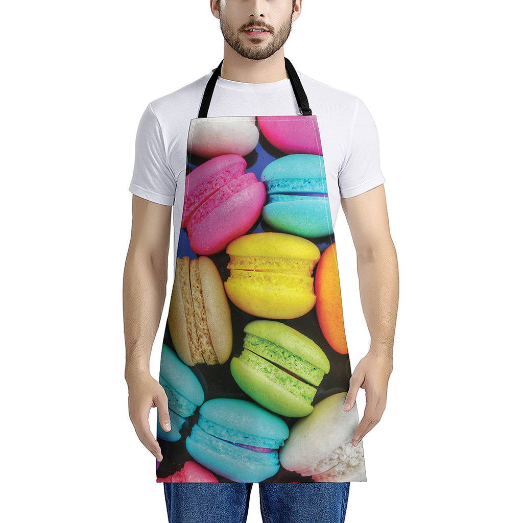Colorful Macarons Print Apron