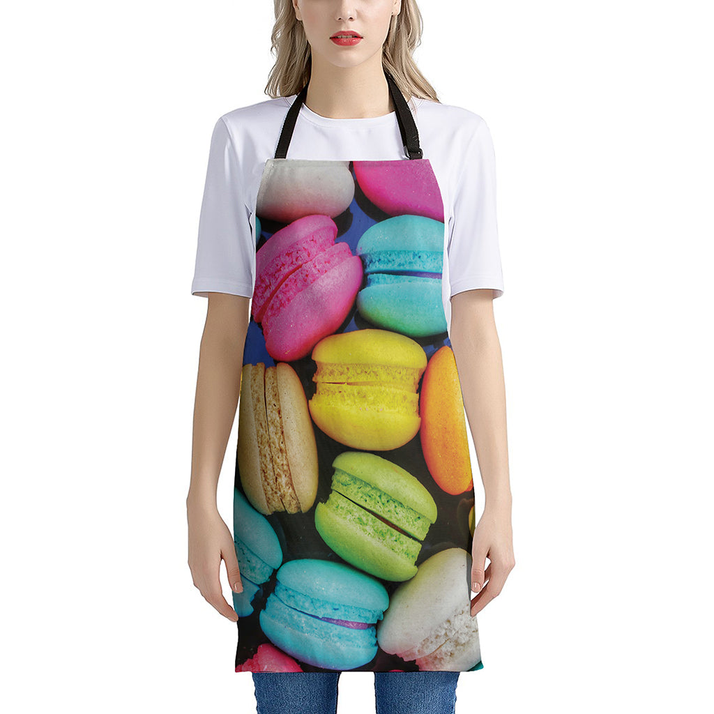 Colorful Macarons Print Apron