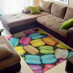Colorful Macarons Print Area Rug
