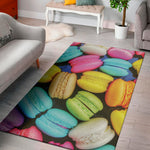 Colorful Macarons Print Area Rug