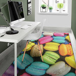 Colorful Macarons Print Area Rug