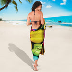 Colorful Macarons Print Beach Sarong Wrap