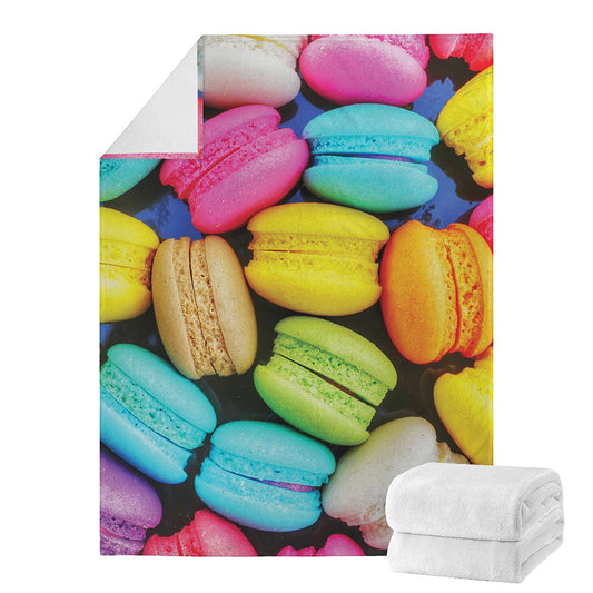 Colorful Macarons Print Blanket