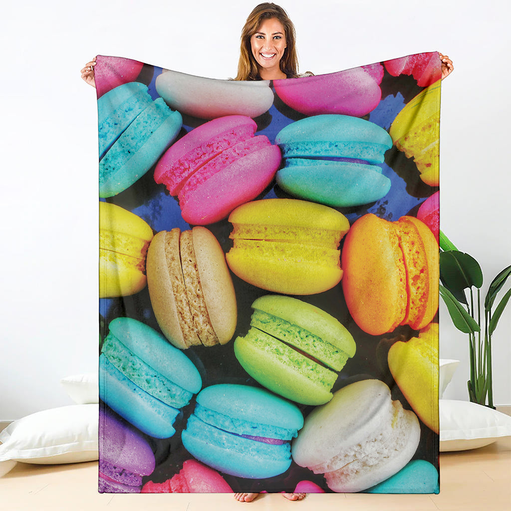 Colorful Macarons Print Blanket