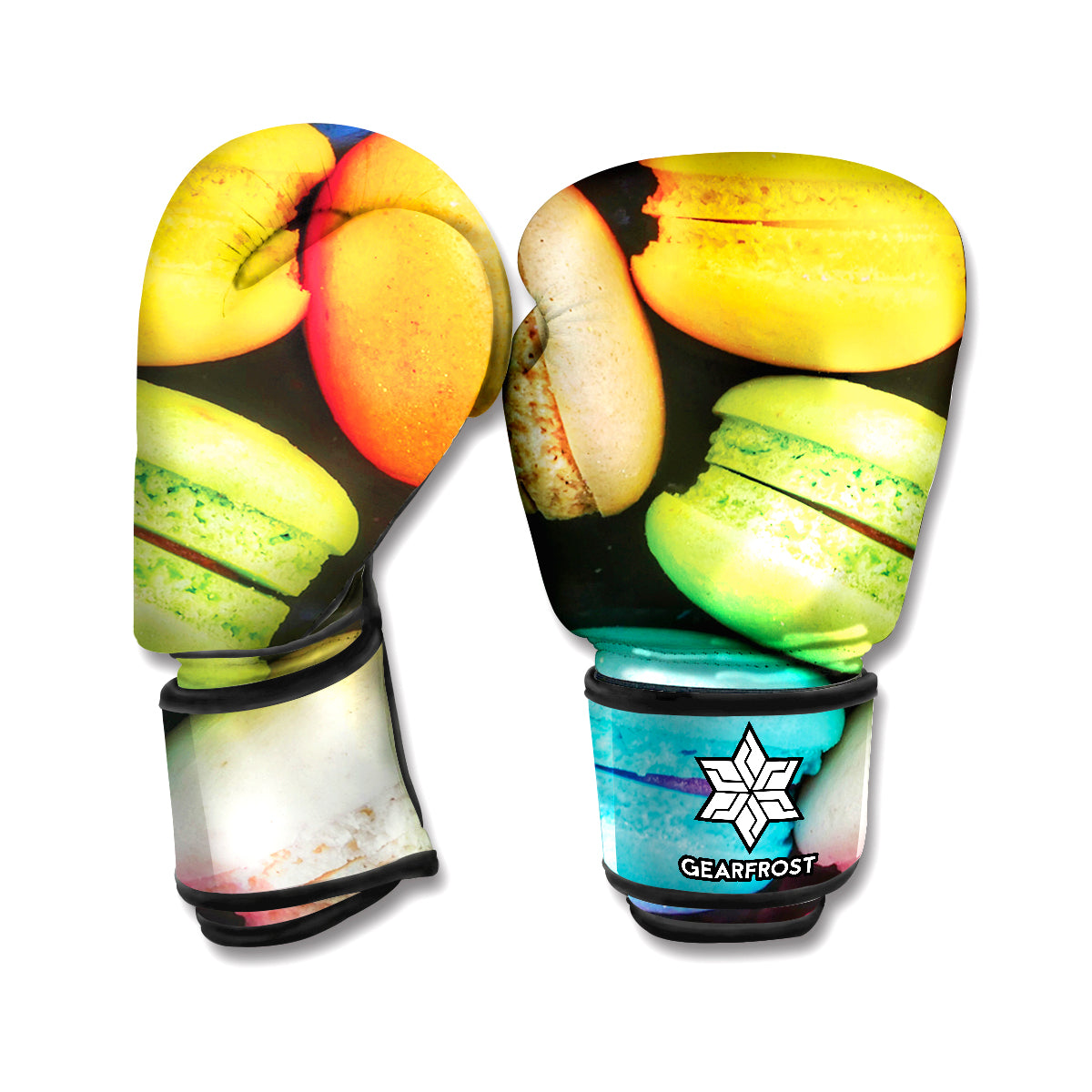 Colorful Macarons Print Boxing Gloves