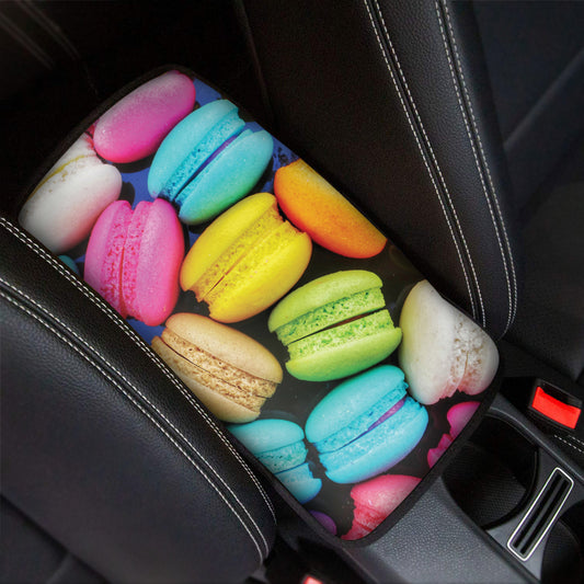 Colorful Macarons Print Car Center Console Cover