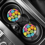 Colorful Macarons Print Car Coasters