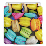 Colorful Macarons Print Duvet Cover Bedding Set