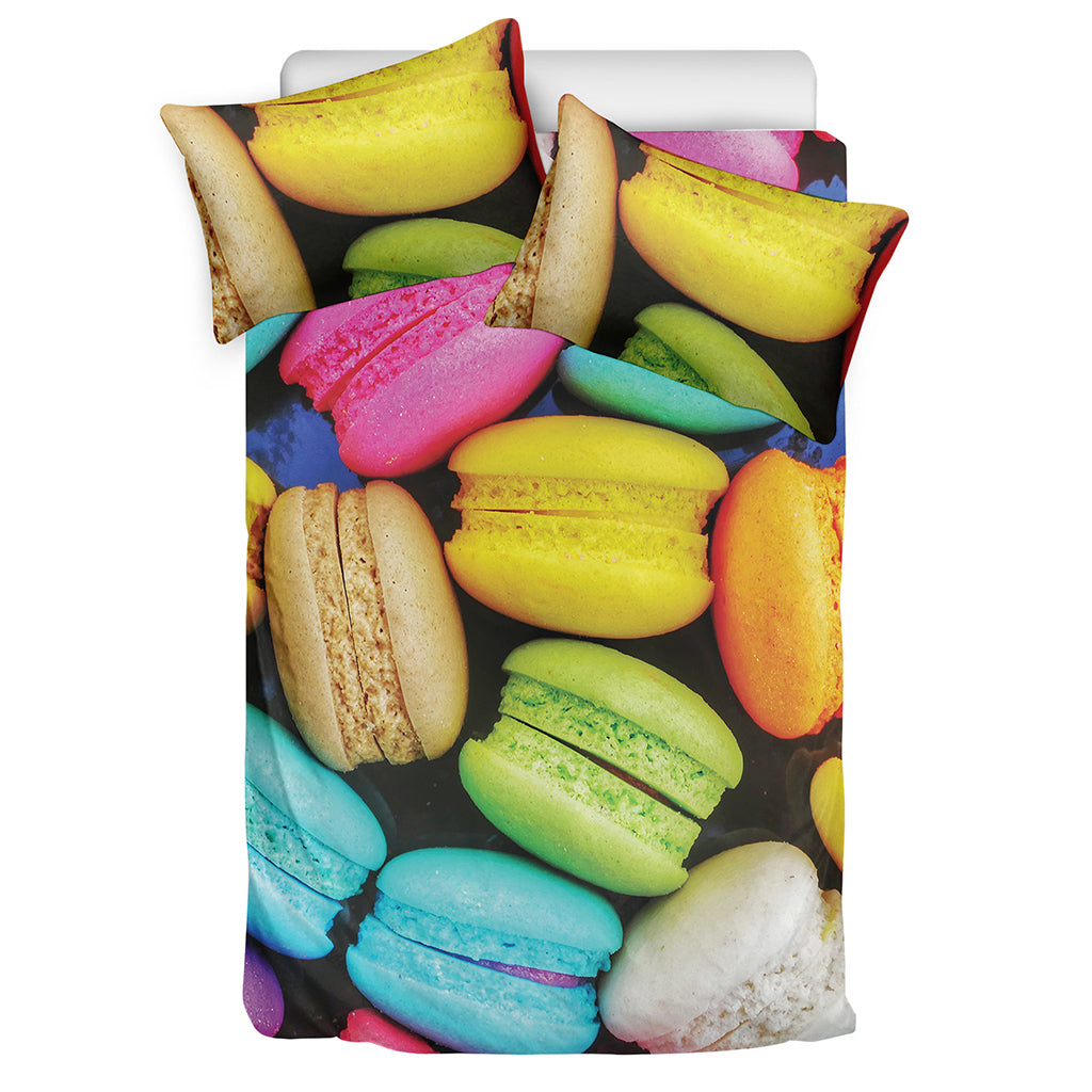 Colorful Macarons Print Duvet Cover Bedding Set