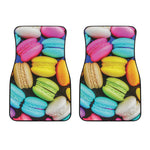 Colorful Macarons Print Front Car Floor Mats