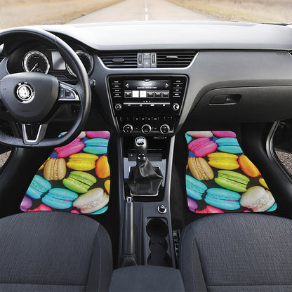 Colorful Macarons Print Front Car Floor Mats