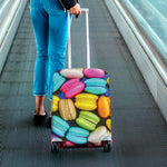 Colorful Macarons Print Luggage Cover
