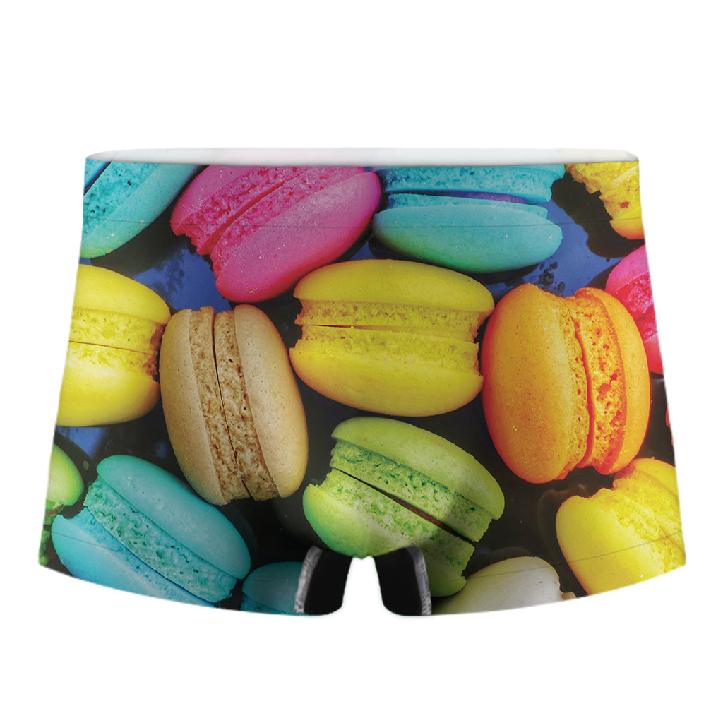 Colorful Macarons Print Men's Boxer Briefs