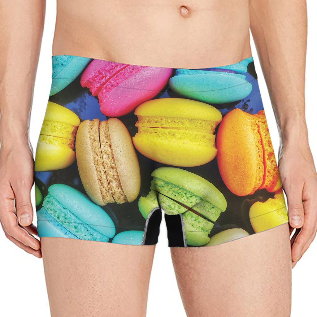 Colorful Macarons Print Men's Boxer Briefs