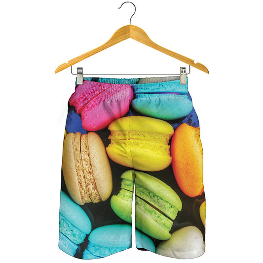 Colorful Macarons Print Men's Shorts