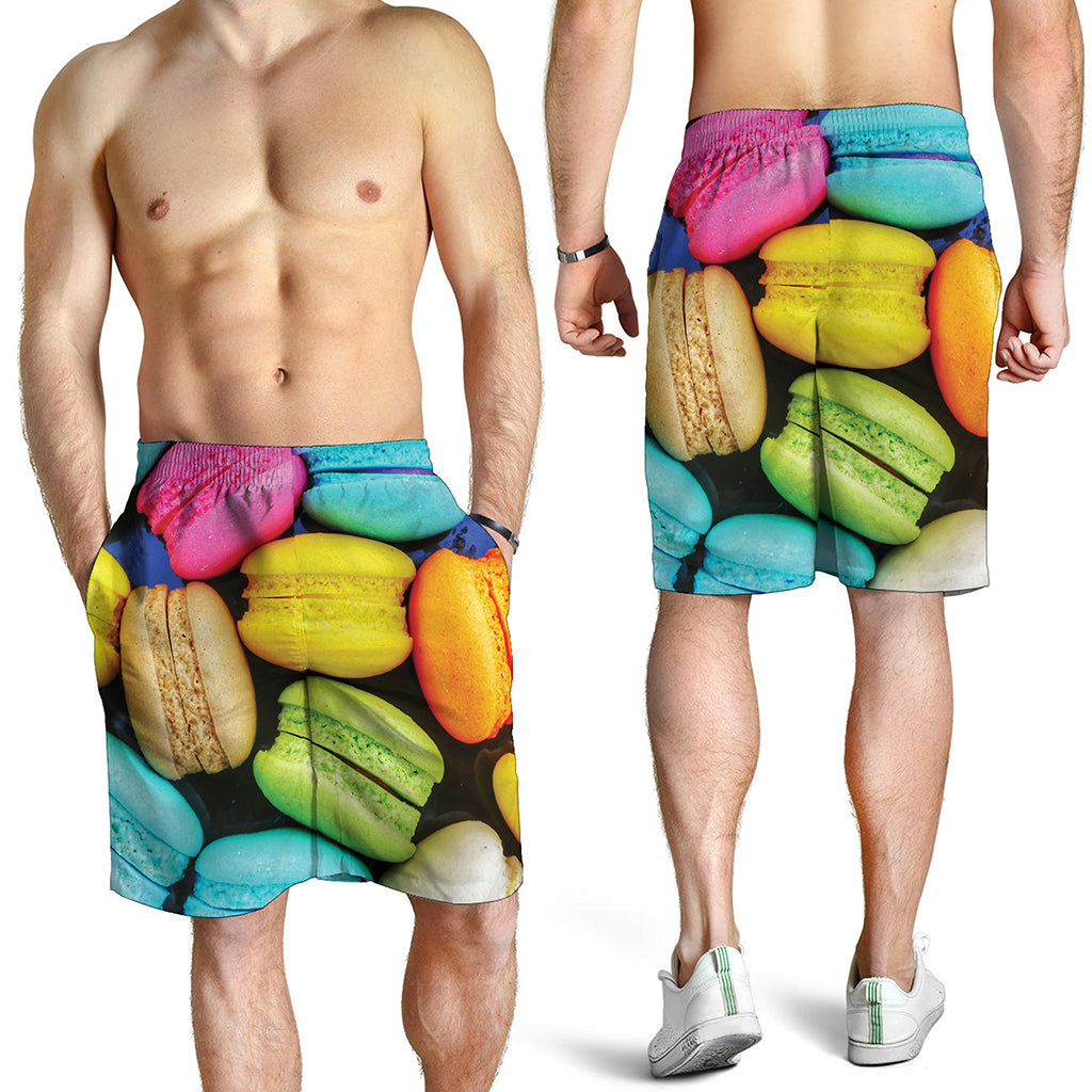 Colorful Macarons Print Men's Shorts