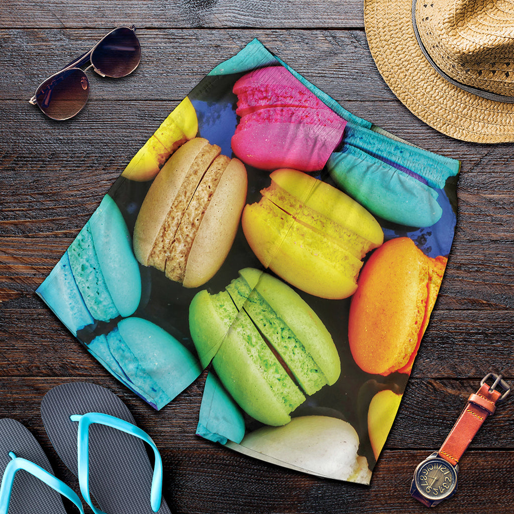 Colorful Macarons Print Men's Shorts
