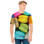 Colorful Macarons Print Men's T-Shirt